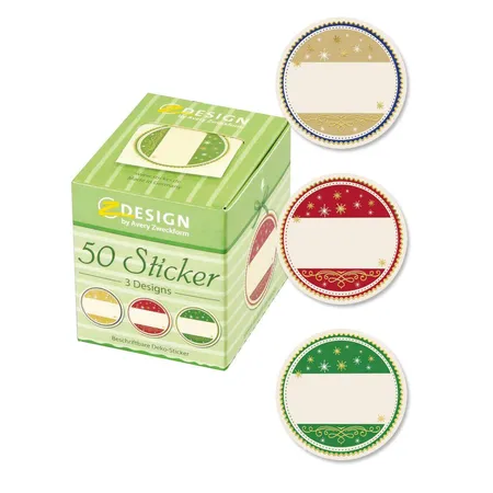 Avery Zweckform Z-Design 56829, Sticker auf Rolle, Geschenkbeschriftung, 50 Aufkleber