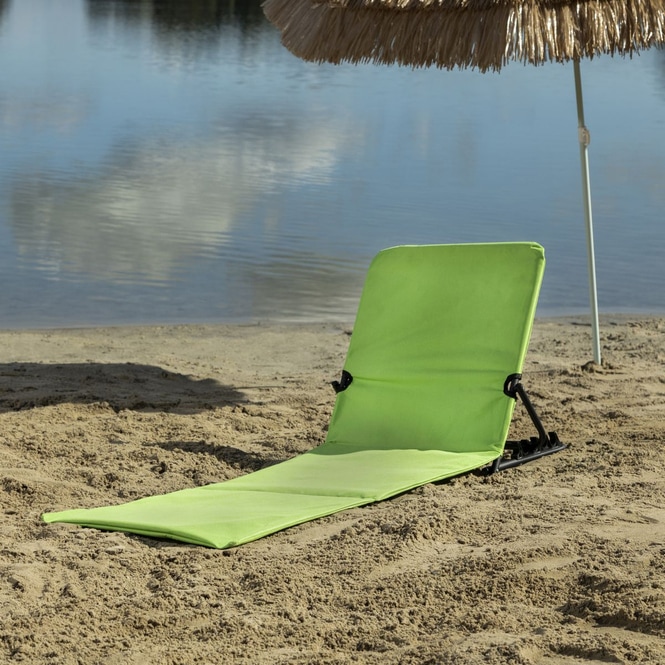 Strandliege klappbar - ca. 55 x 47 x 6,5 cm - hellgrün