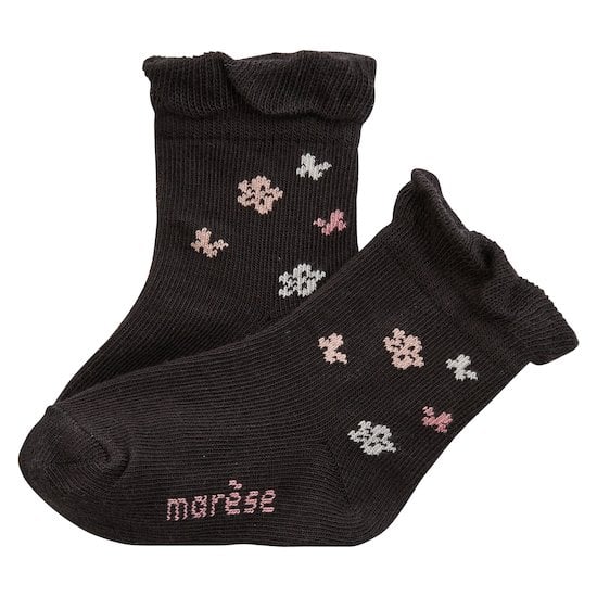 Chaussettes Petite Fleurette   Gris        de               Marèse