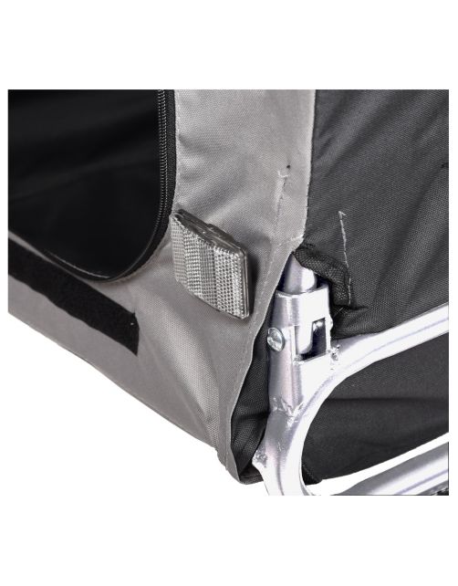Adori Fietskar - Hondenfietskar - 125x75x95 cm Grijs Zwart