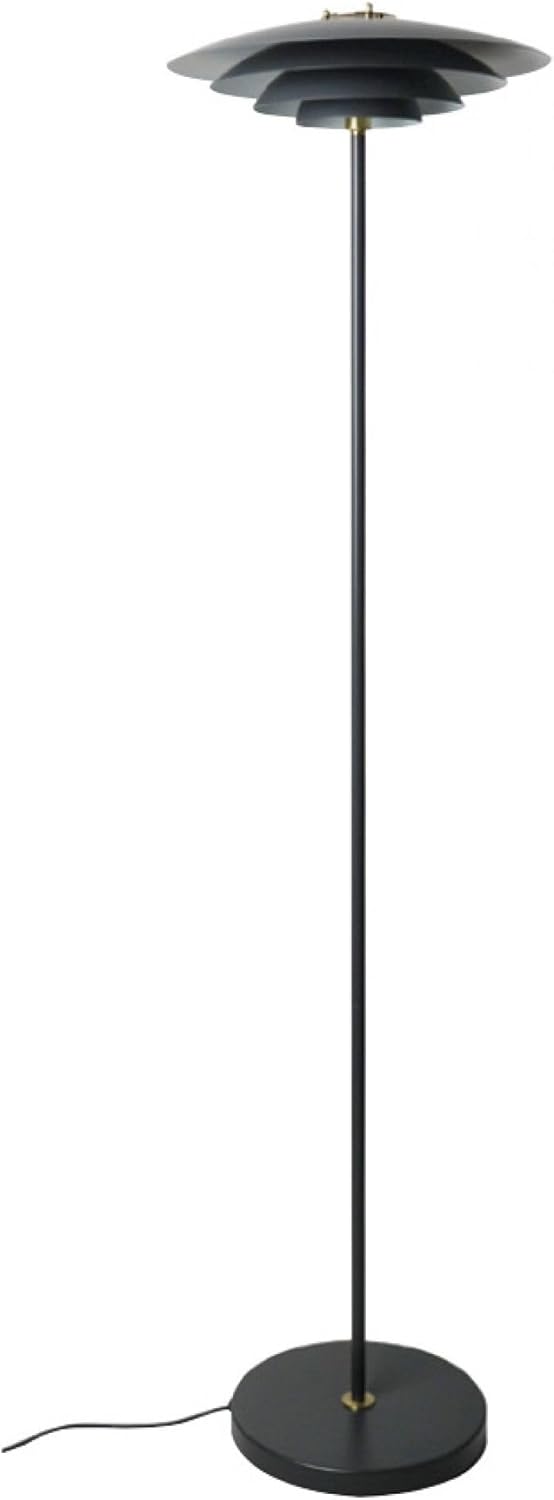 Stehlampe grau Nordlux Bretagne G9 mit Fußtrittschalter