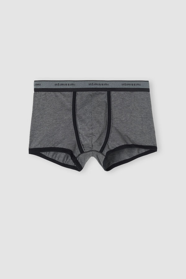 Cuecas boxer em algodão elástico Supima® com logotipo.