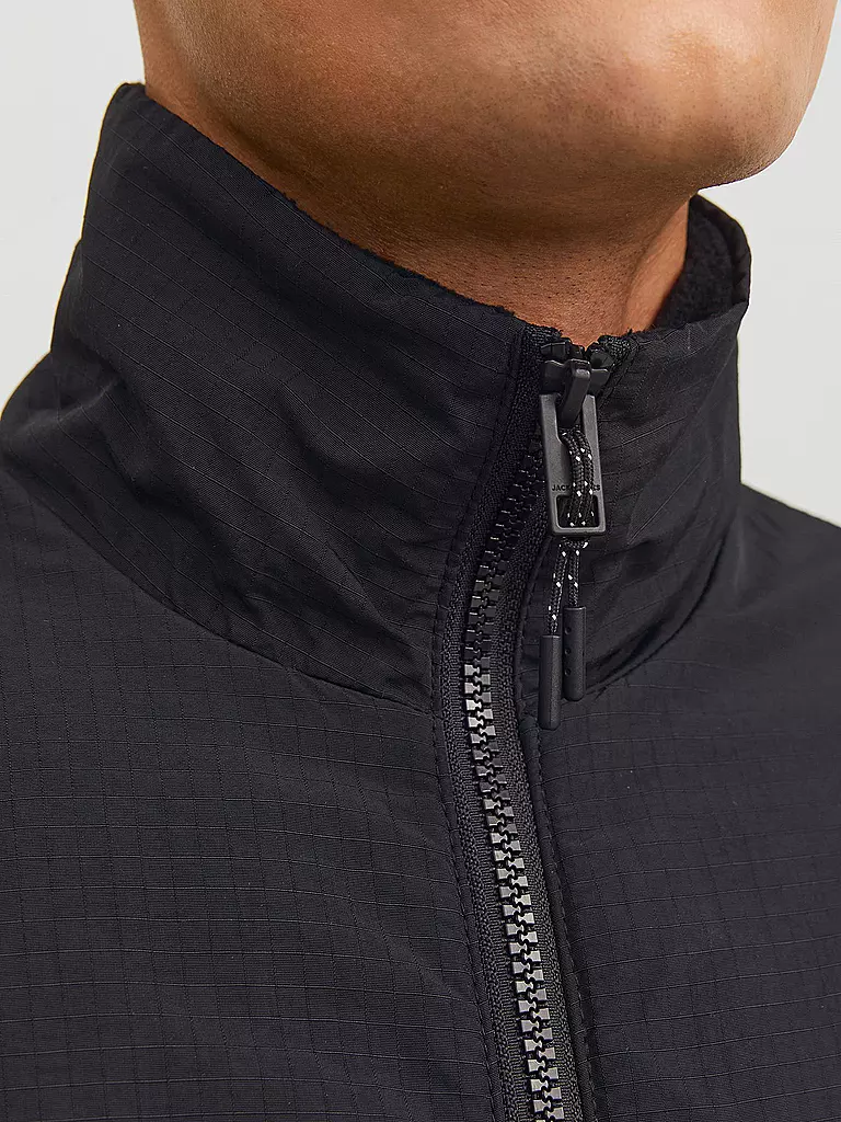 JACK & JONES Fleecejacke JJMARVIN schwarz