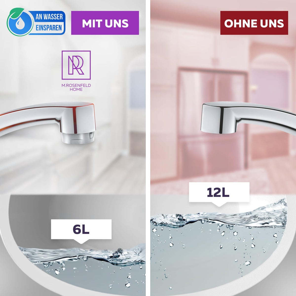 stuks zeer waterbesparende beluchter M24 waterstroom 5 l/min - Hightech antikalk kraanzeef met bolvormig filter - Verchroomde messing beluchter - Bevestigingsbeluchter voor kranen