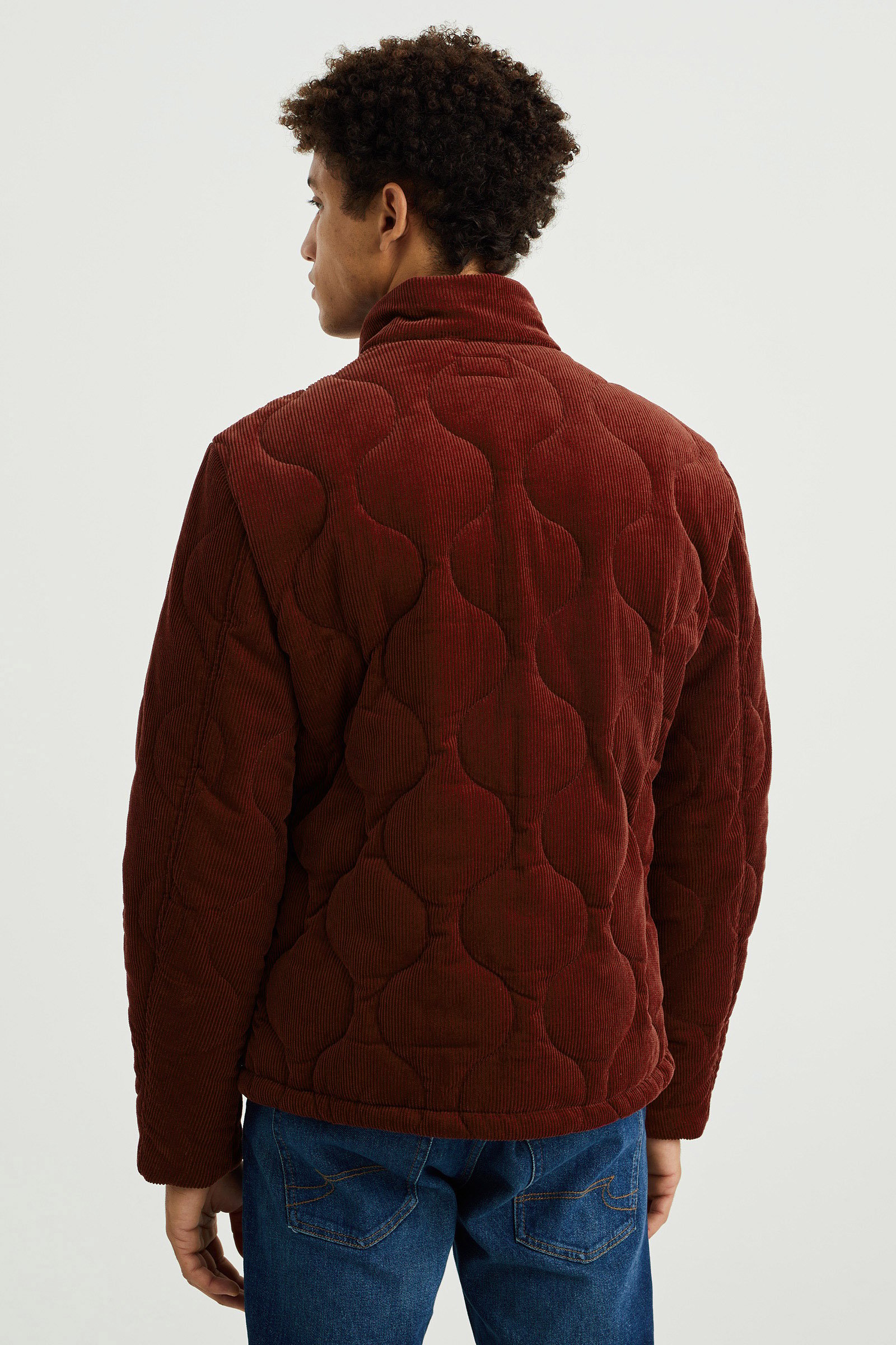 Corduroy jas WE Fashion Roestbruin
