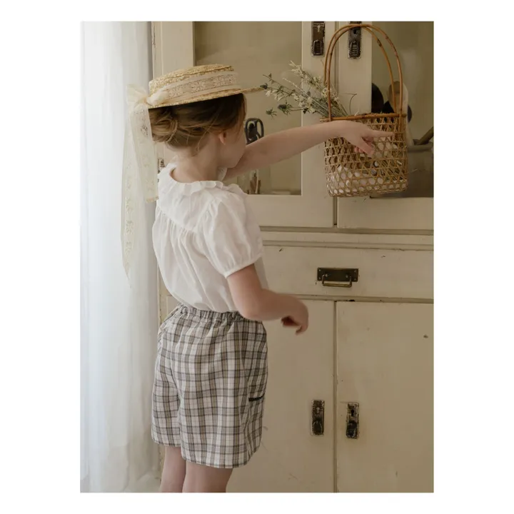 Louisiella Short Glowny à Carreaux | Vert kaki