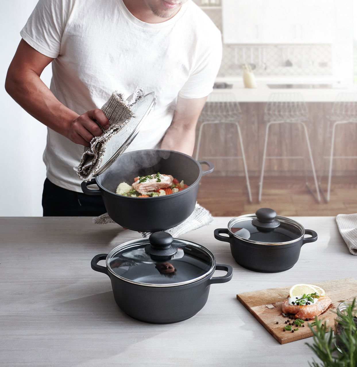 Homeware Topf Set 3tlg. Turin