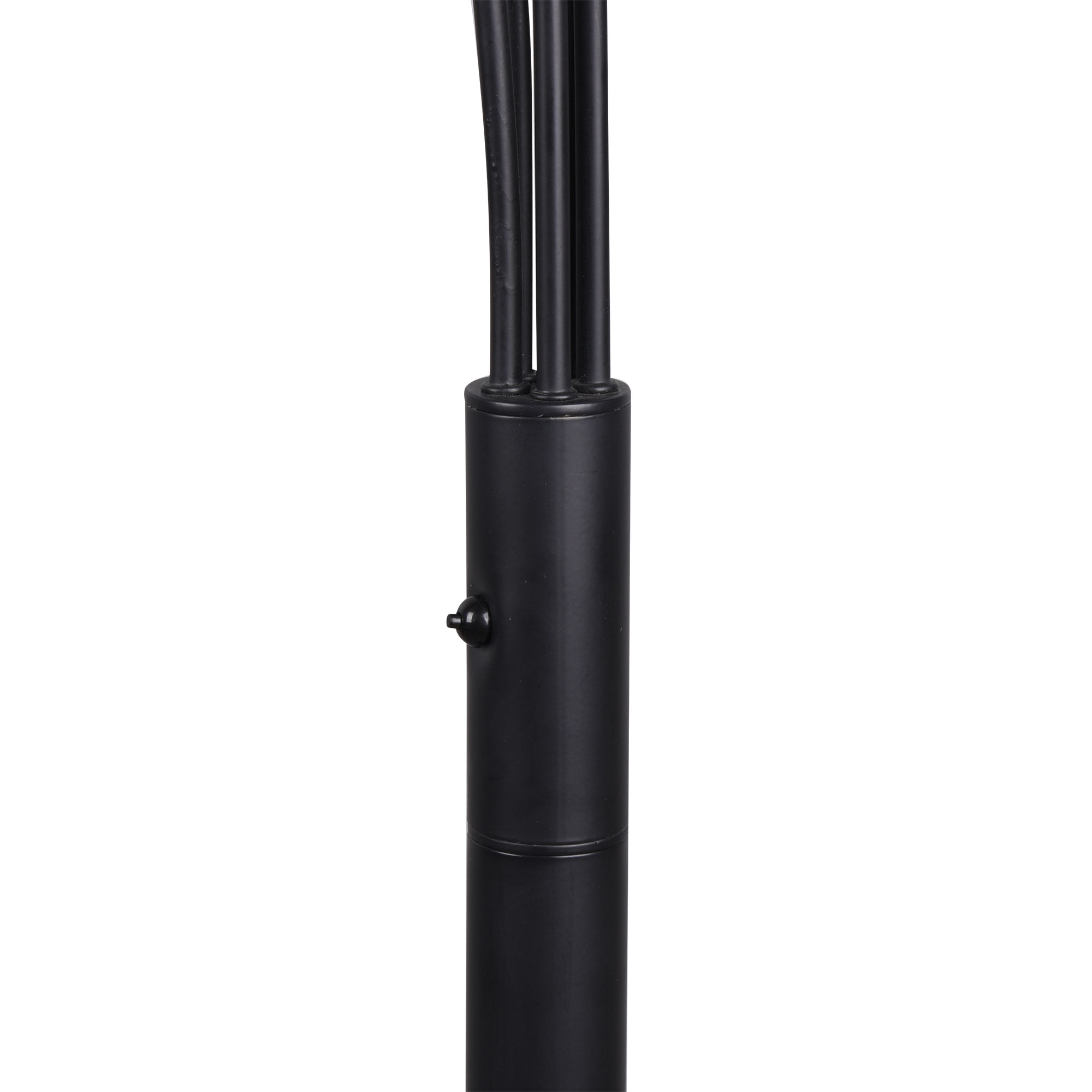 LED-Stehleuchte - schwarz - Metall - 5-flammig - 196 cm