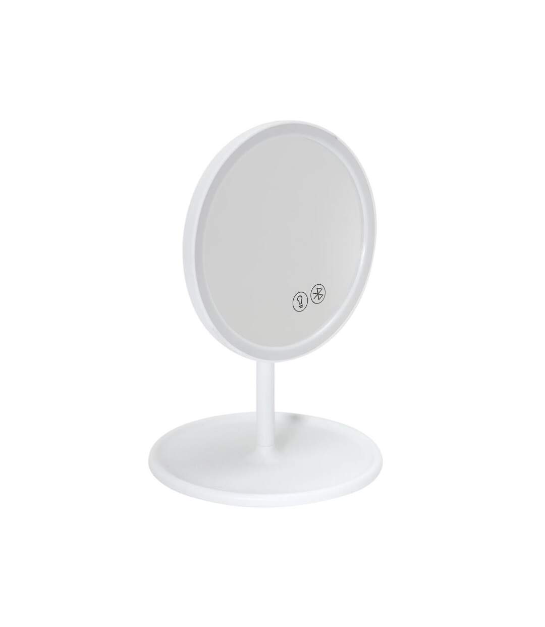 Paris Prix - Miroir Lumineux Led Sans Fil enceinte 26cm Blanc