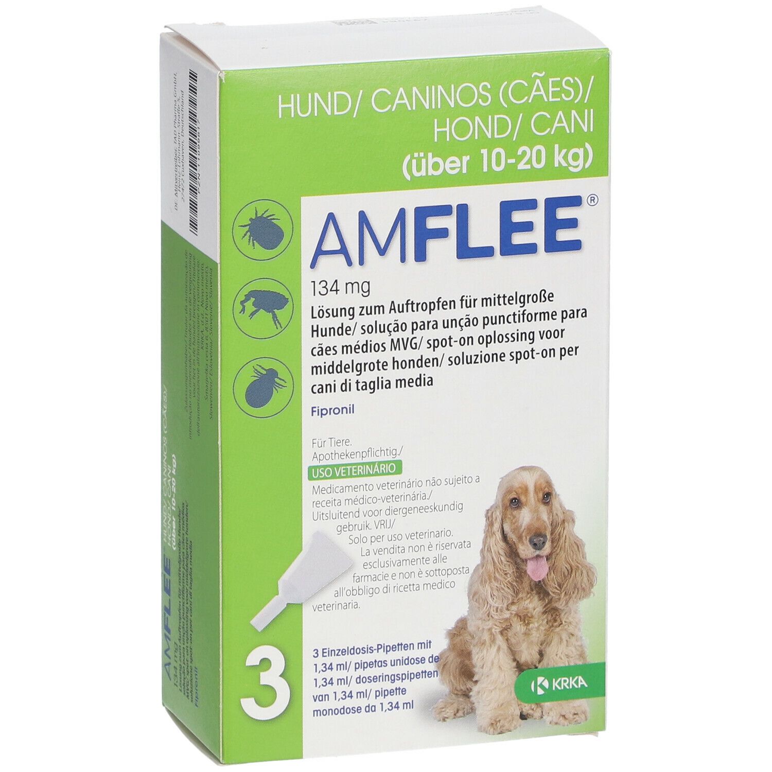 Amflee® 134 mg für mittelgroße Hunde