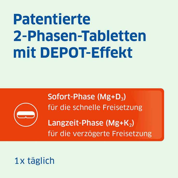 Magnesium Diasporal pro D3 + K2 Depot Muskel + Knochen Tabletten, 30 St
