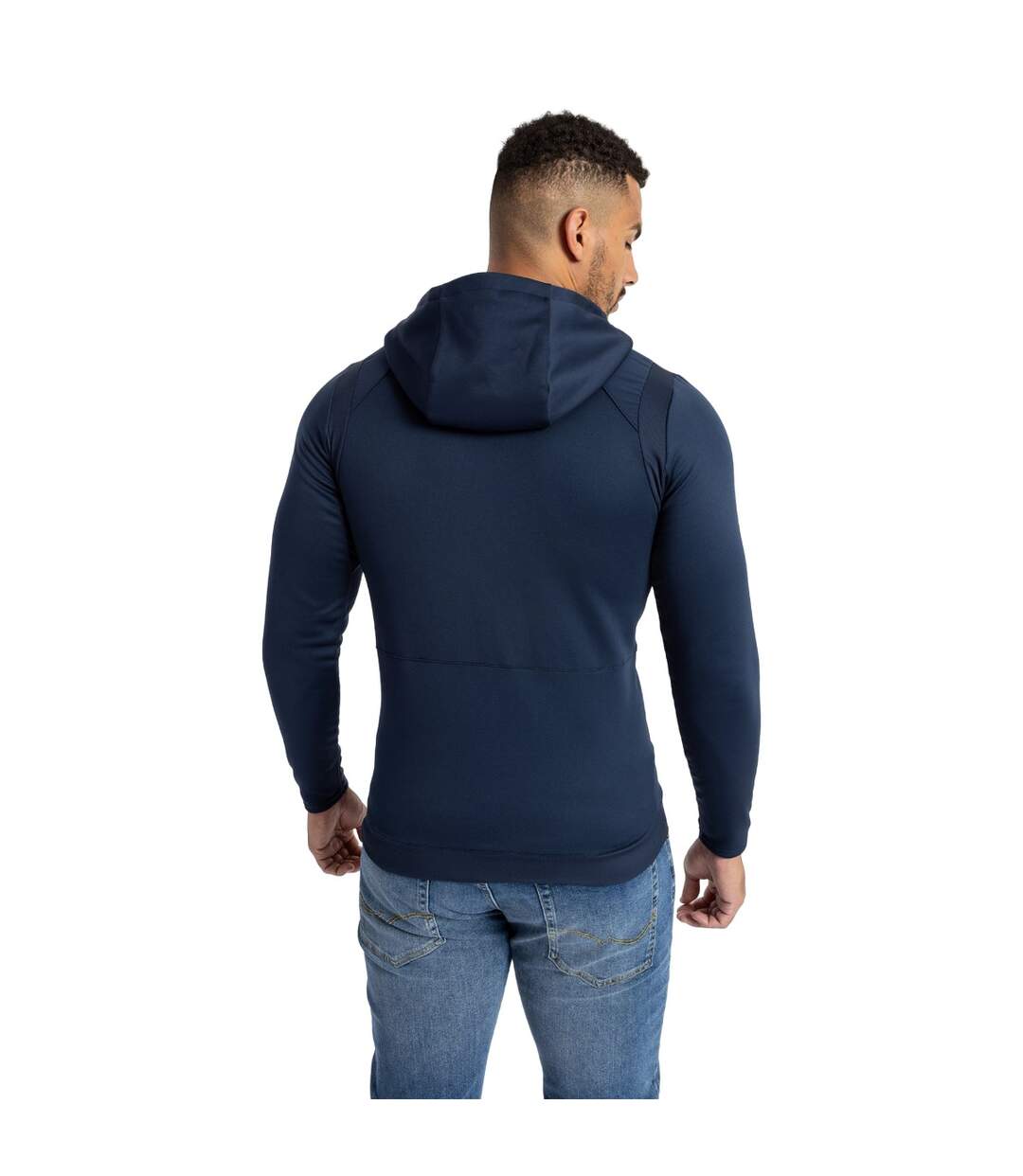 Umbro - Veste à capuche 23/24 - Homme (Bleu marine foncé / Rouge flamme) - UTUO1511