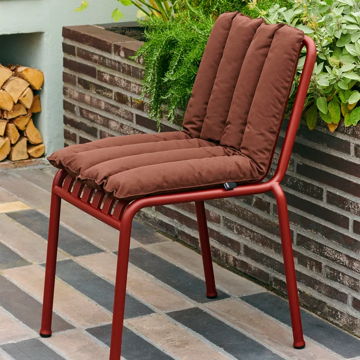 HAY - Palissade Soft Quilted Cushion, für Dining Bench, sky grey