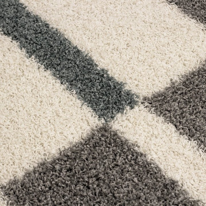 Hoogpolig vloerkleed - Gala Turquoise