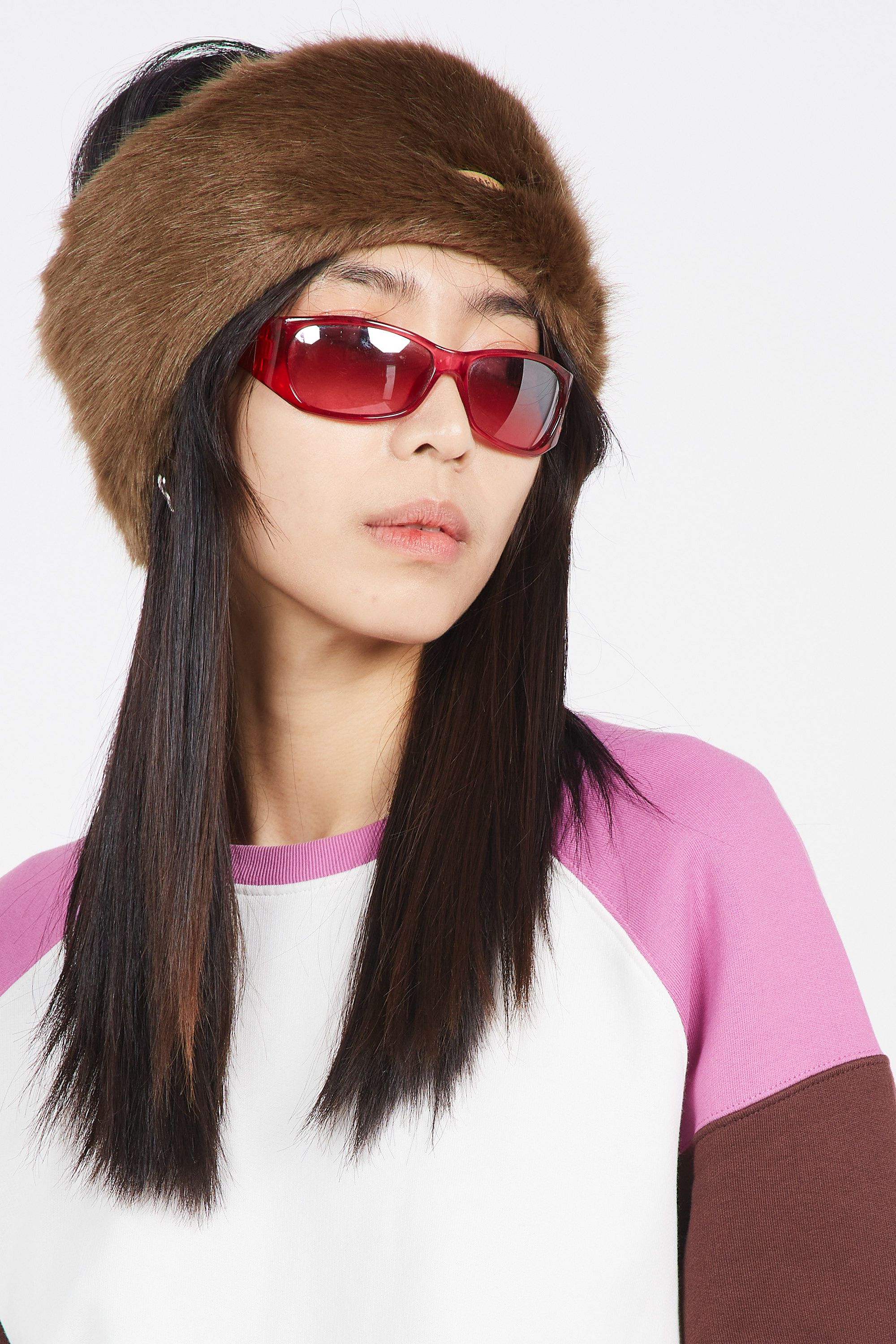BARTS Bandeau FUR HEADBAND  Marron
