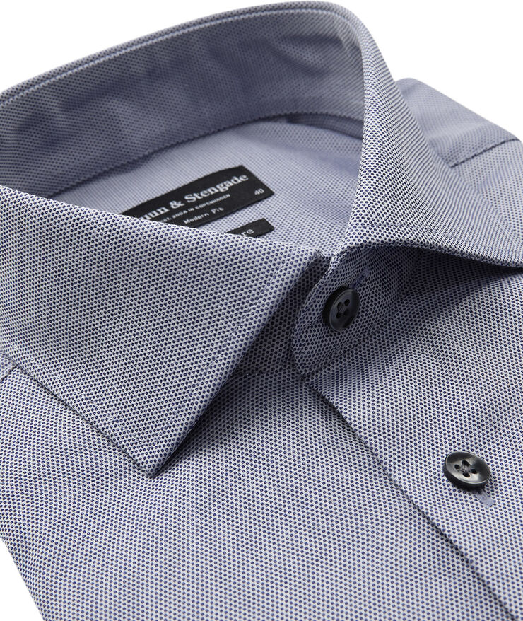 Bruun & Stengade BS Schröder Modern Fit Shirt Blue