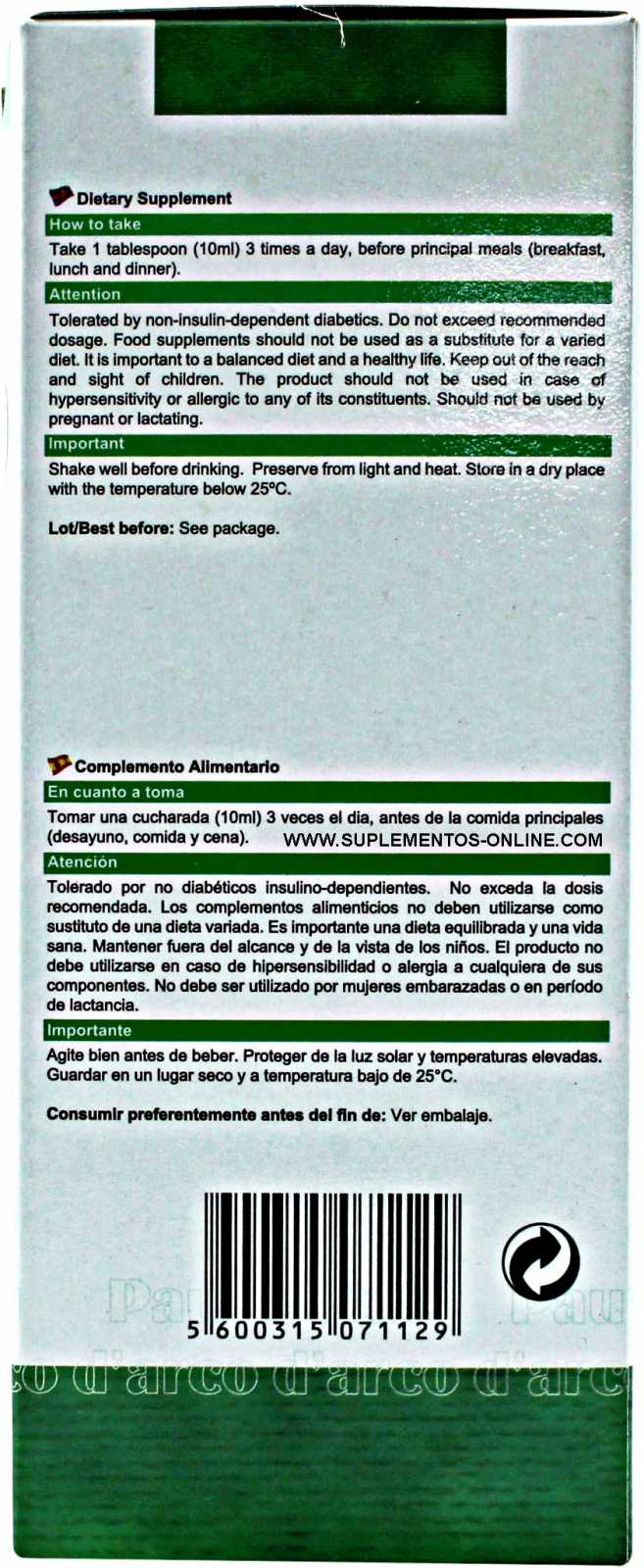 Fharmonat Pau D'Arco Extrato 200 ml Jarabe
