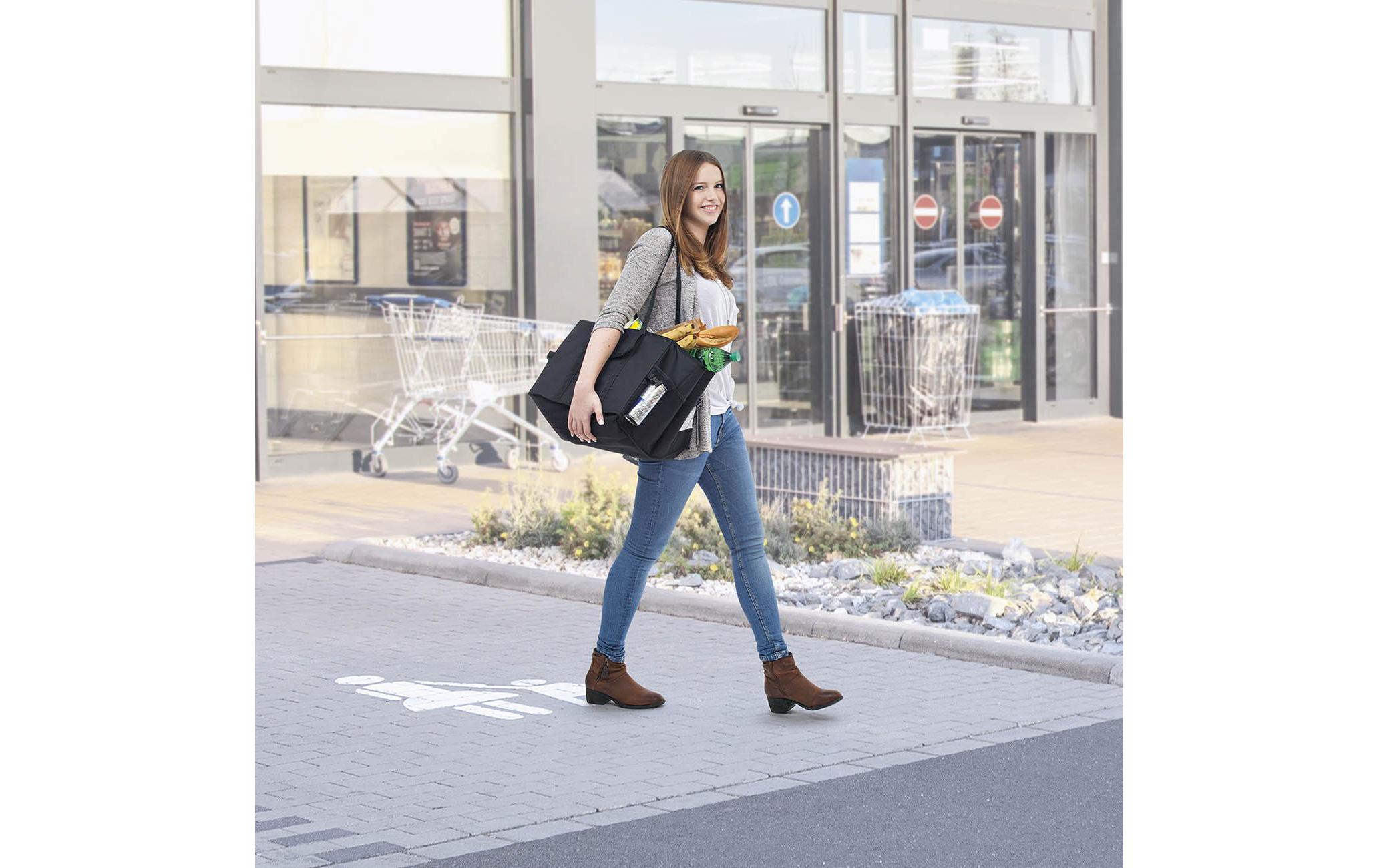 Tasche BigBox Shopper L SchwarzEinkaufstasche aus Polyester, Schwarz