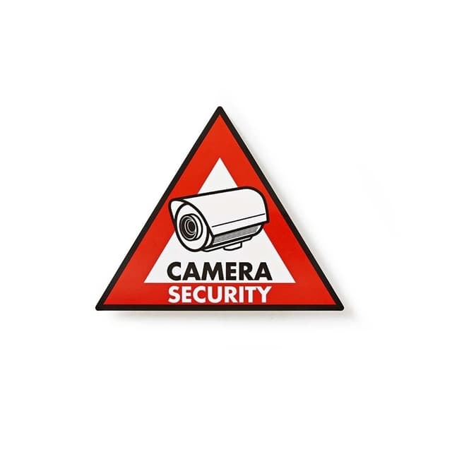 Nedis Advarsel Sticker | Trekant | Rød | 5 stk