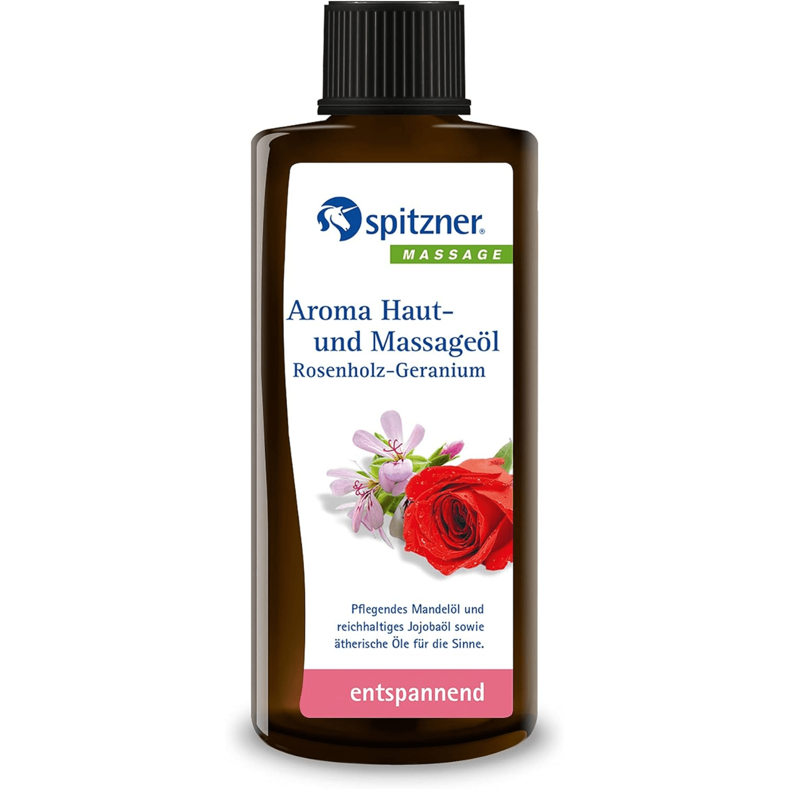 Aroma Haut- und Massageöl Rosenholz-Geranium (190ml)