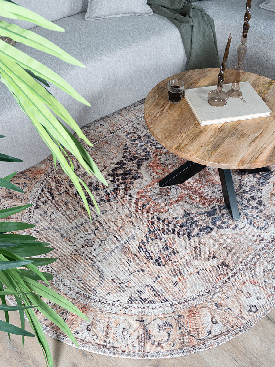 Vloerkleed Mahal Beige – Ovaal 200 x 290 cm