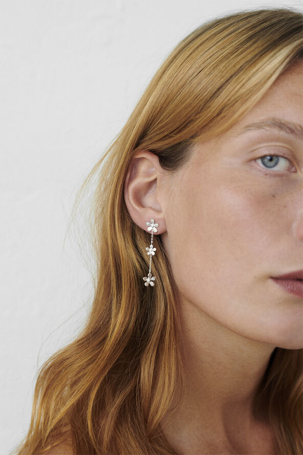 Pernille Corydon Jewellery Wild Poppy Earrings length 48 mm