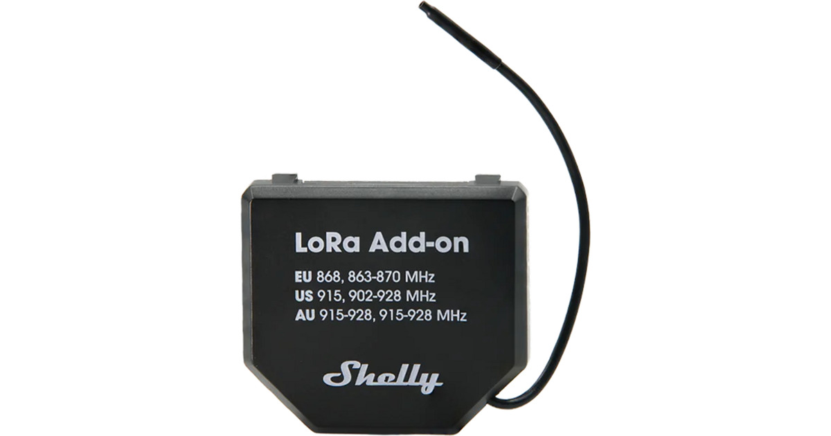 ShellyLoRa Add-on schakelaar  (Zwart)