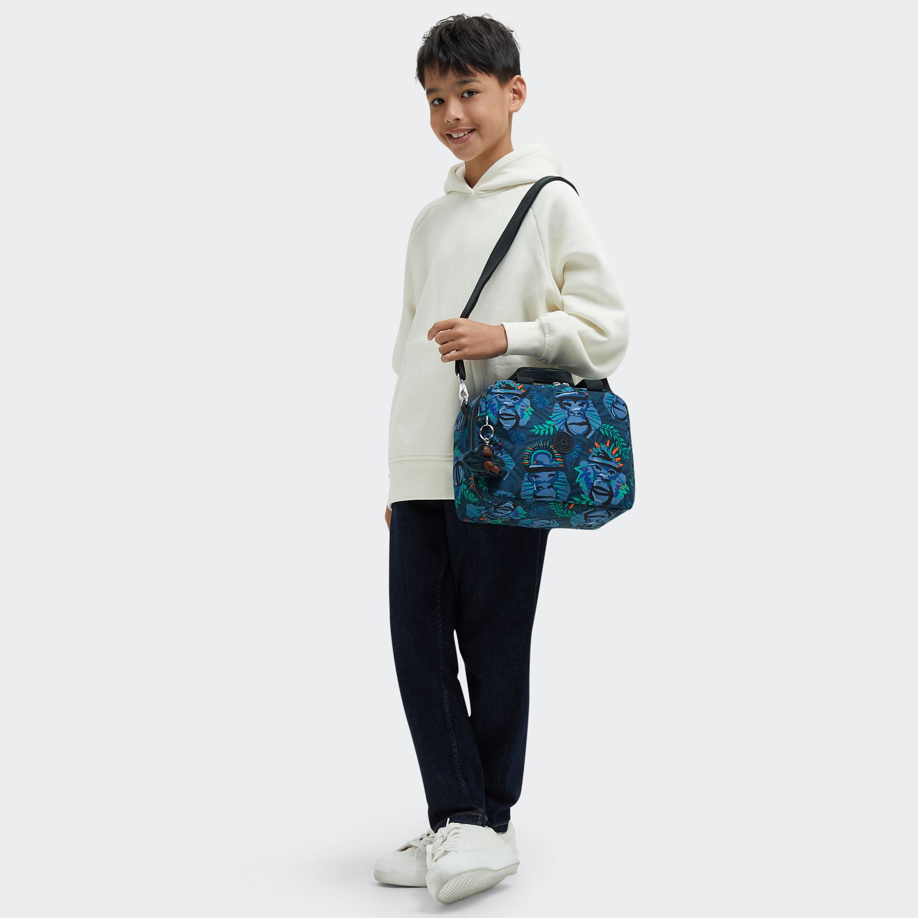 MIYO Sac repas moyen avec pochette de maintien pour trolley - Blue Monkey Fun