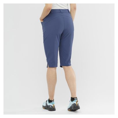Pantalon Bermuda Salomon Wayfarer Bleu Femme