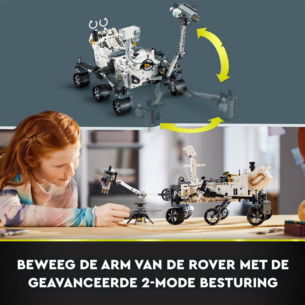 Een mechanisch meesterwerkNASA Mars Rover Perseverance Ruimte Wetenschap Speelgoed Met AR App 42158
