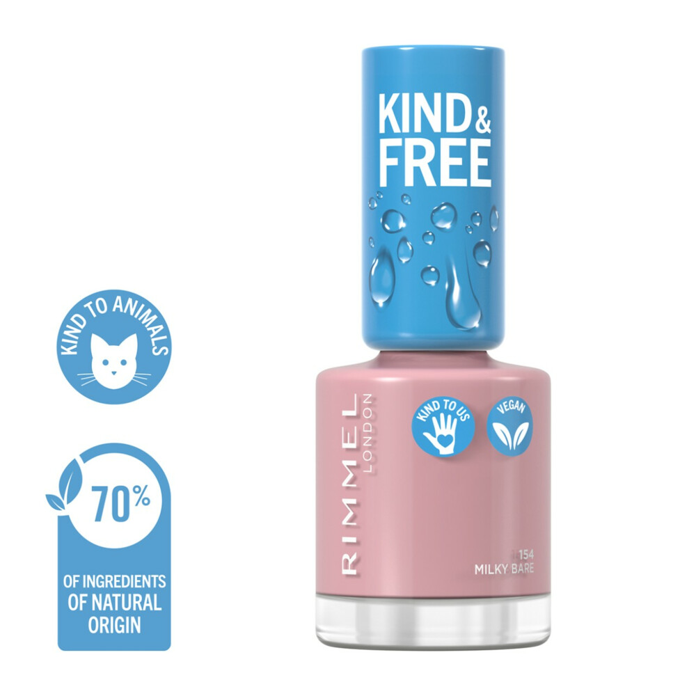 Rimmel KIND & FREE Vegan Nagellak 154 Milky Bare8 ml