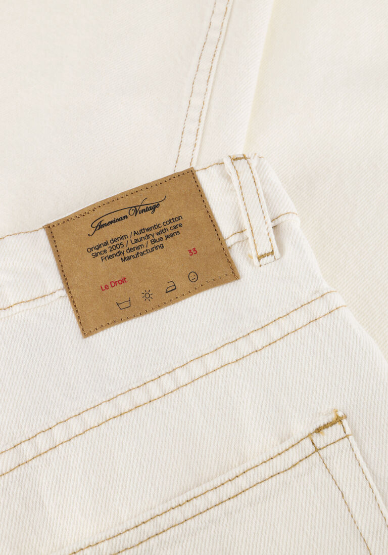 ecru american vintage straight leg jeans jozastreet