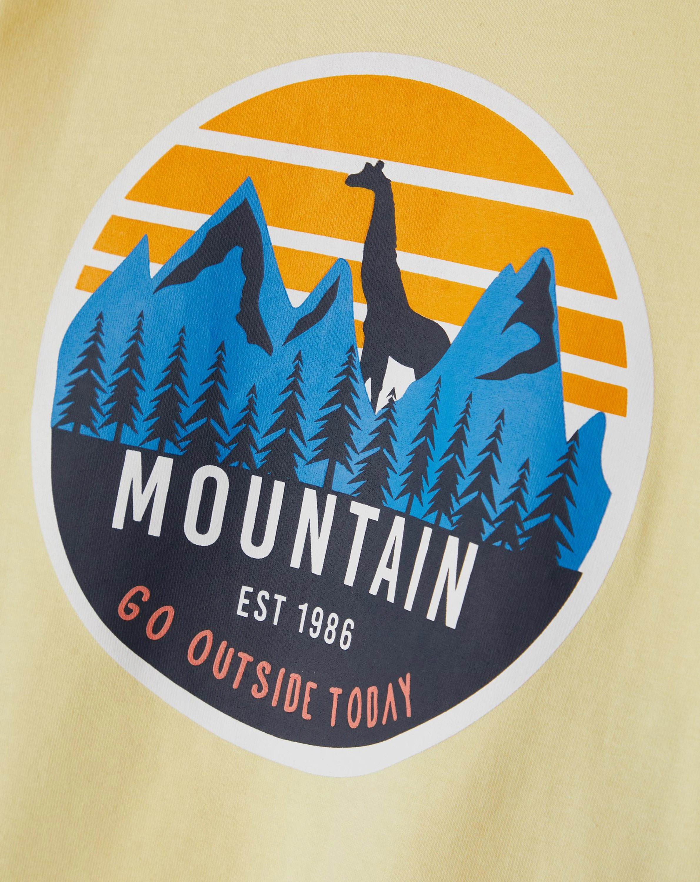T-Shirt NMMDAC MOUNTAIN in double cream