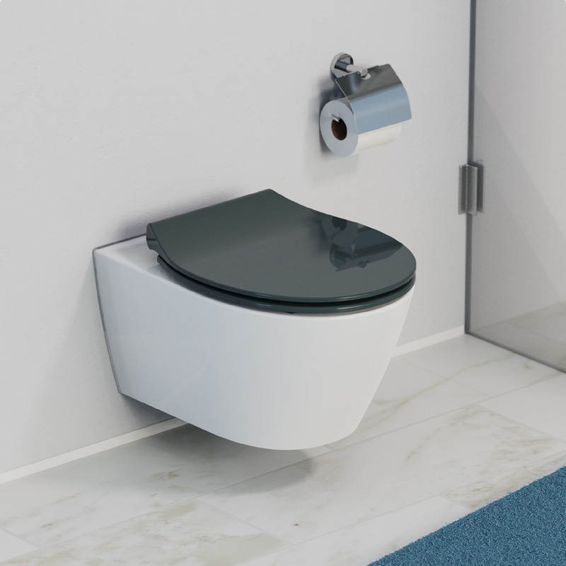 Schütte Duroplast wc-bril antraciet