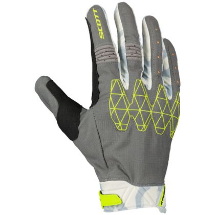 Gants cross Scott X-PLORE D3O 2024 - Gris / Jaune