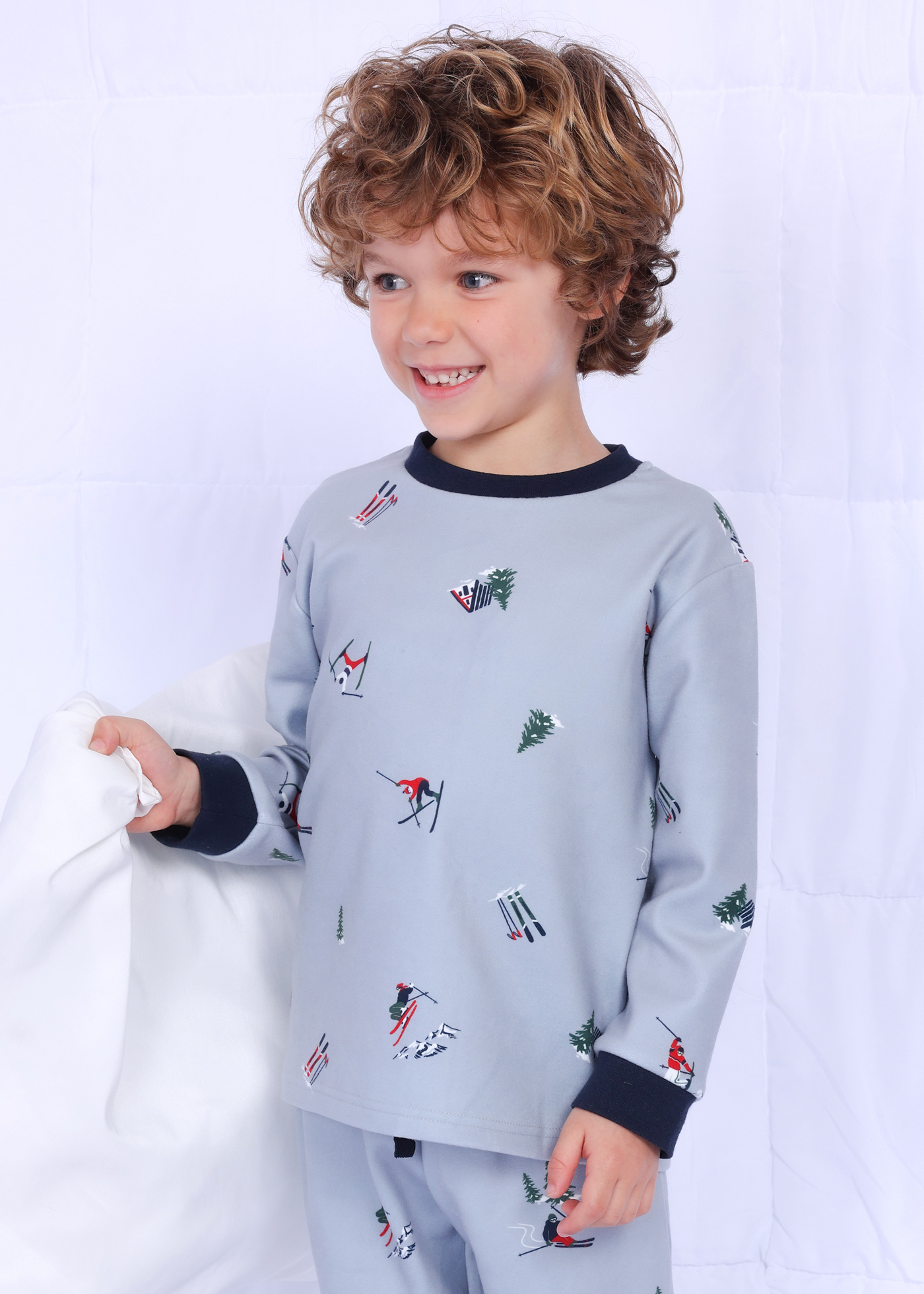 Pijama de lã polar para menino