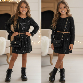 Glitter vibes set - all black