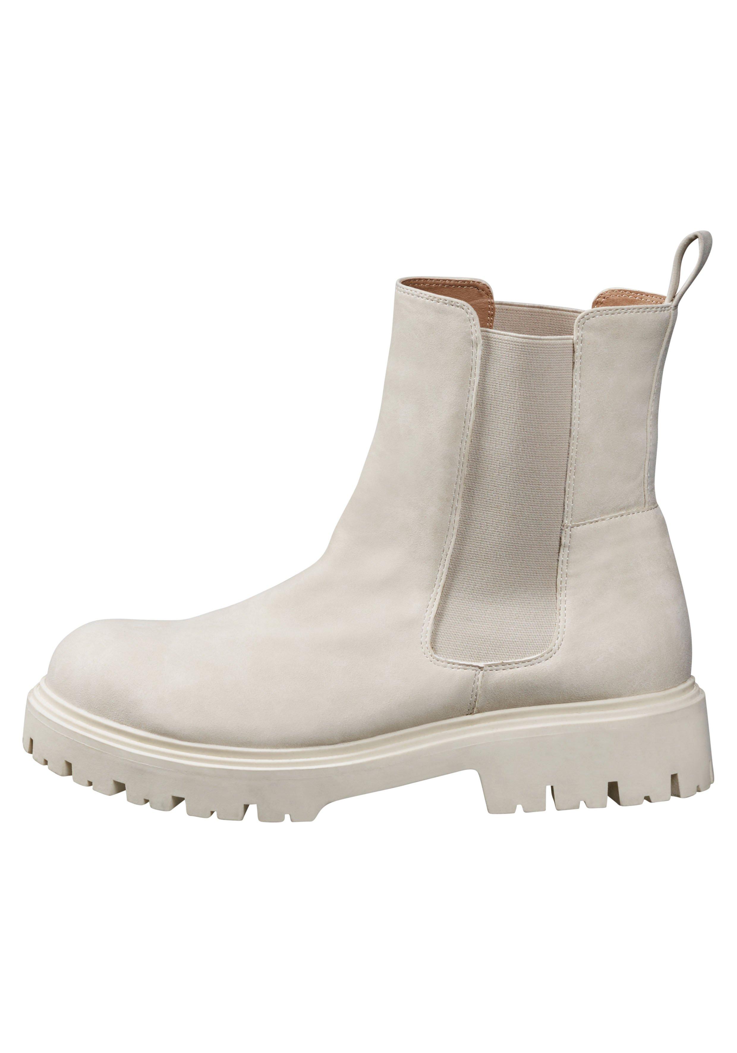 Weitschaft-Stiefelette mit Stretcheinsatz