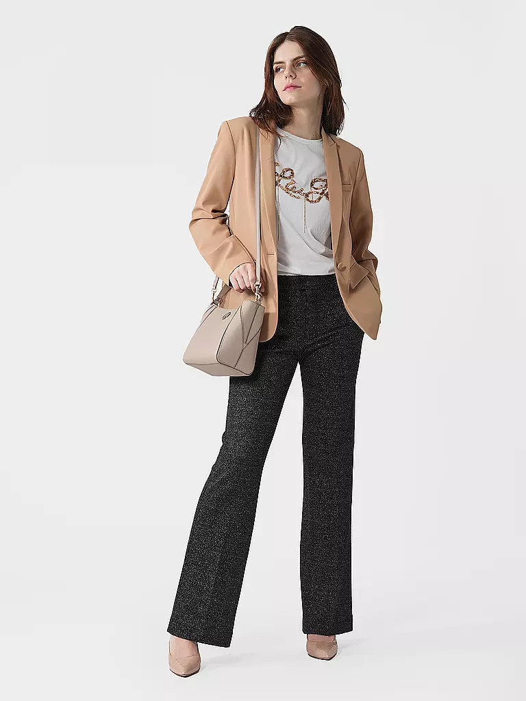 TORY BURCH Ledertasche - Bucket Bag MCGRAW beige