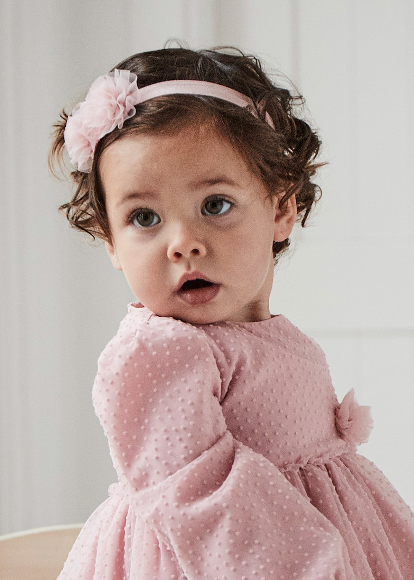 Faixa elástica para cabelo de bebê