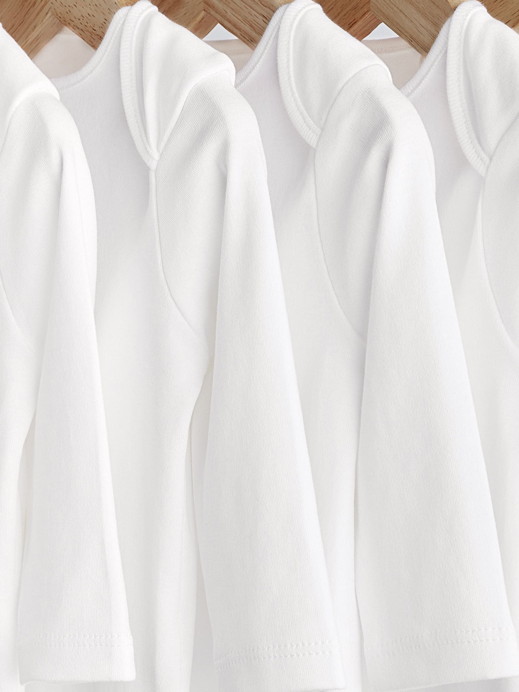 Wit - Essential rompertjes met lange mouwen