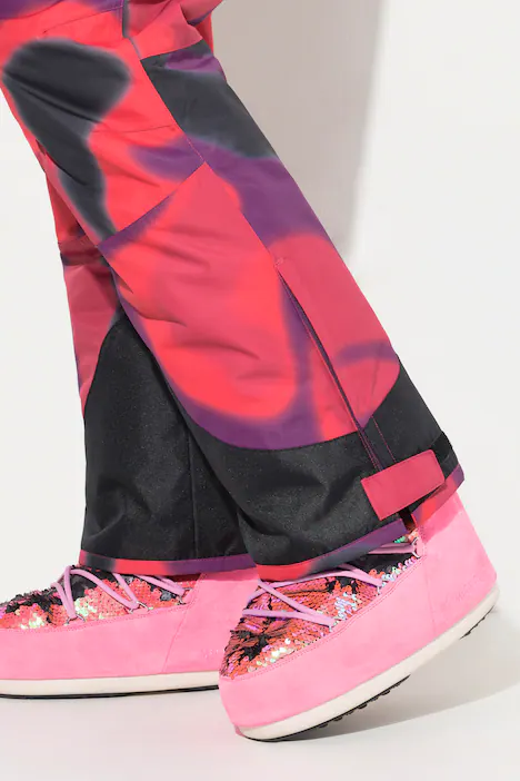 HYPRAR Skihose, wasserdicht, Klettriegel, Formknie, beerenpink