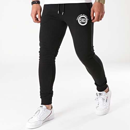 Pantalon Jogging Rentre Dans Le Cercle Noir Blanc