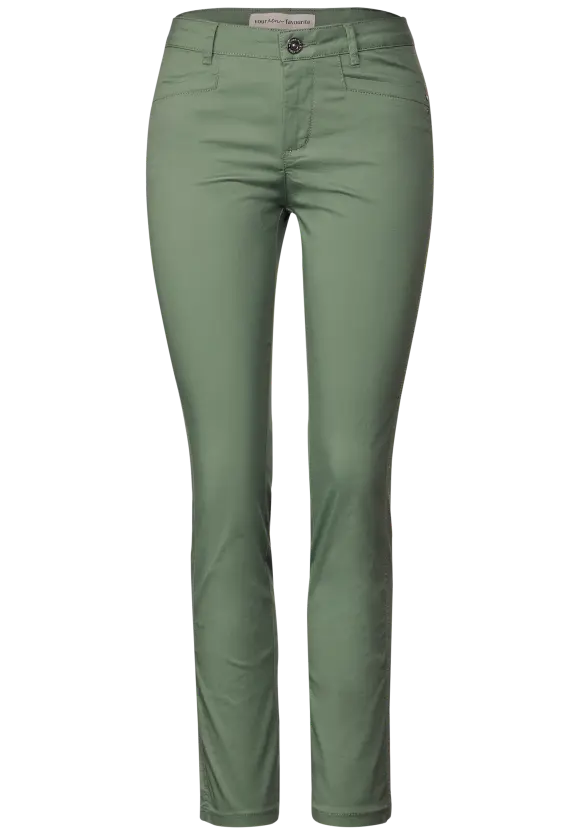 Casual Fit Twill Hose - dry salvia green