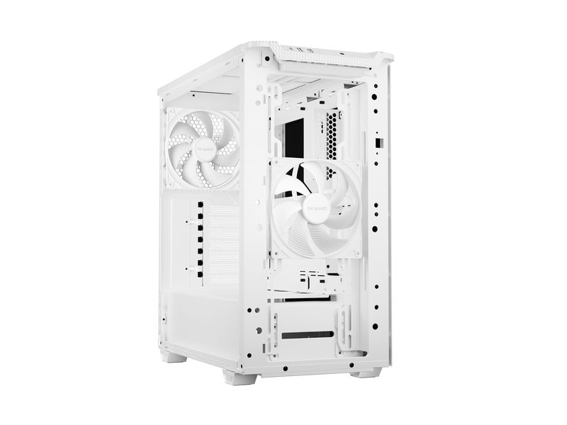 be quiet! PC-Gehäuse Pure Base 501 Airflow Weiss ATX-Gehäuse mit kompakten Abmessungen im klassischen Design
