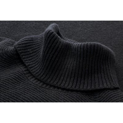 Herren-Rollkragenpullover, Schwarzblau