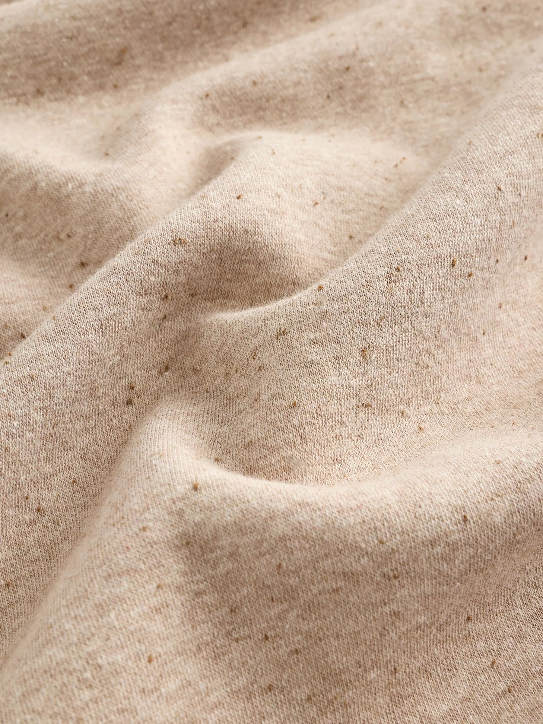 Naturel Gemêleerd - Essentials sweatshirt met relaxte pasvorm, lange snit en zakken