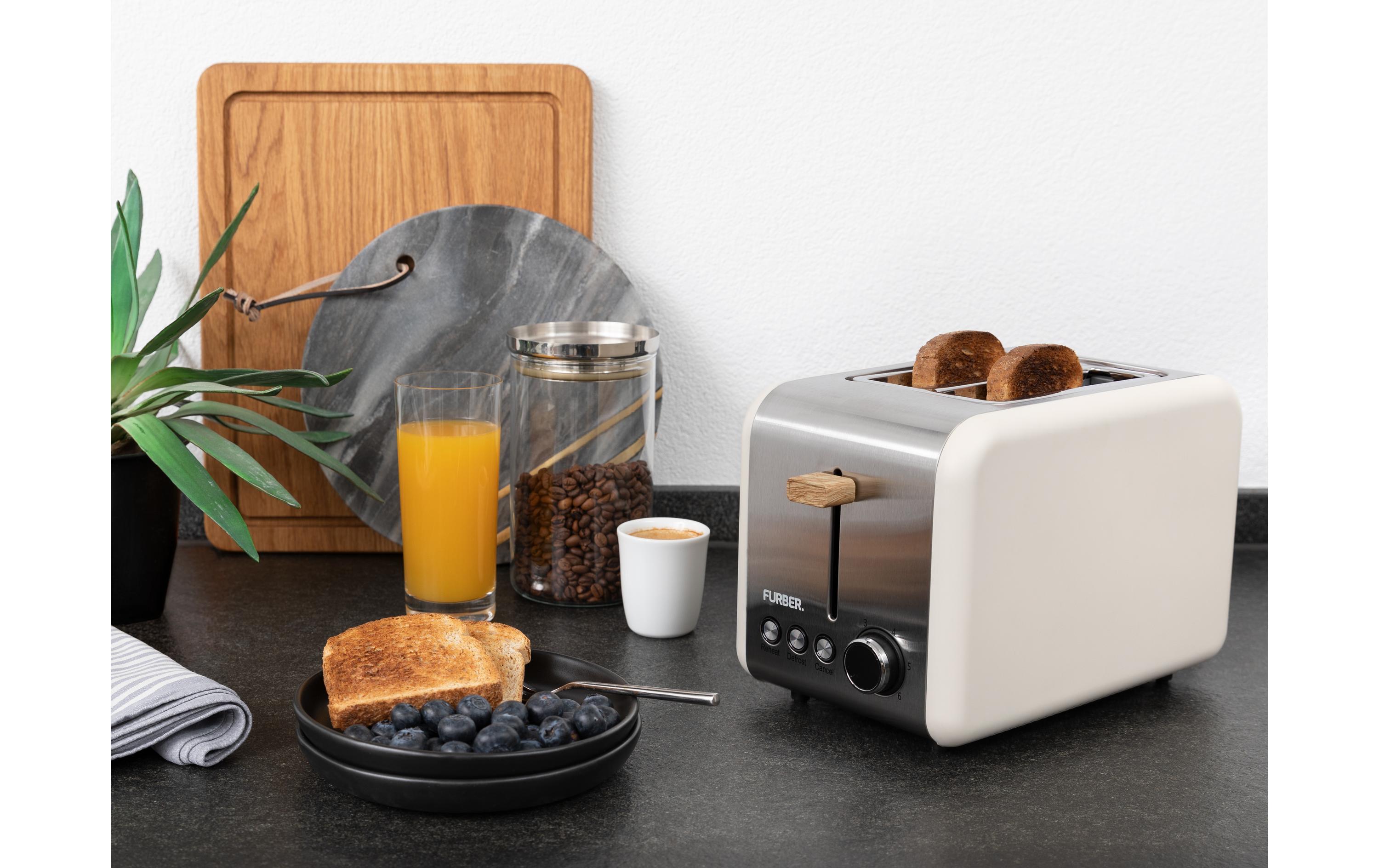 Toaster Hepburn BeigeGleichzeitiges Rösten von 2 Toastscheiben