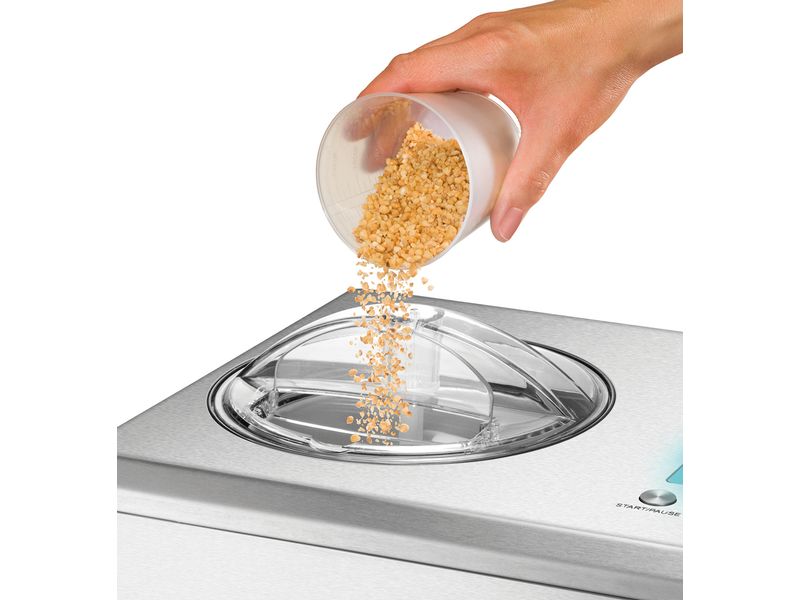 Unold Glacemaschine Nobile 2 l, Silber Eismaschine für 2 Liter Eiscreme