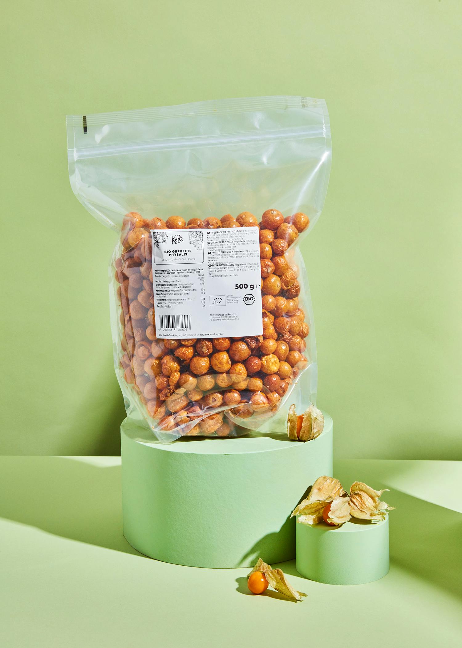 Gepuffte Bio Physalis 500 g